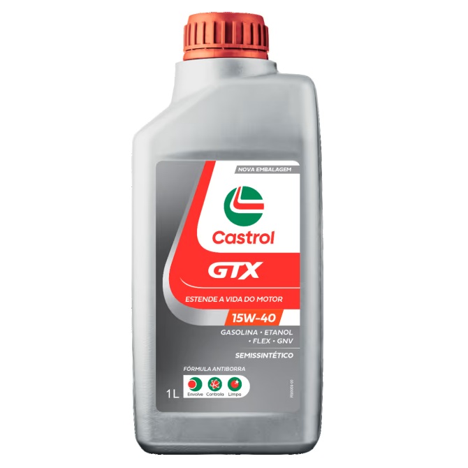 Imagem destaque de OLEO CASTROL GTX ANTI BORRA SEMI 15W40 1 LITRO