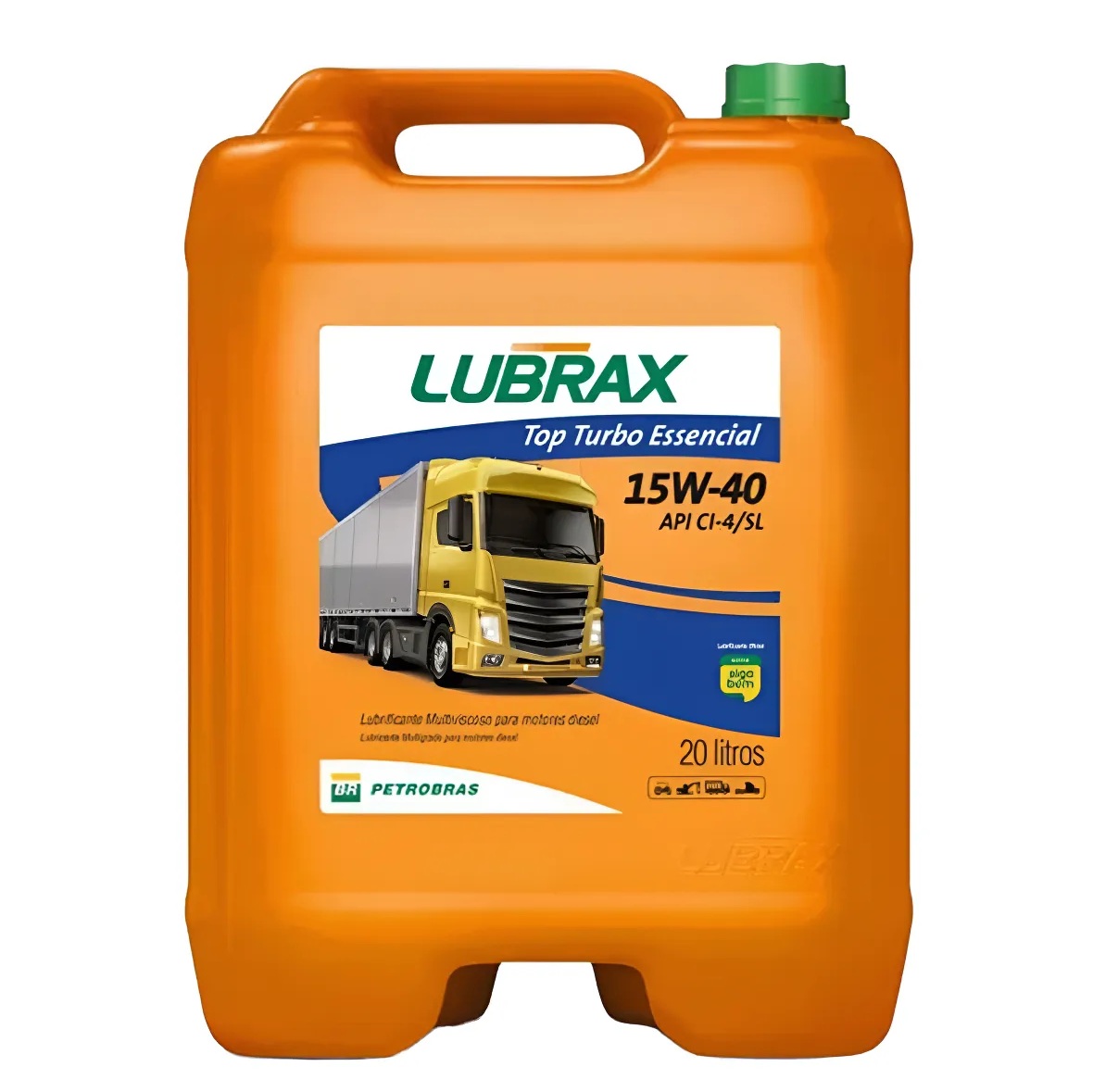 Imagem destaque de OLEO LUBRAX TOP TURBO ESSENCIAL 15W40 CI-4 – BALDE 20L