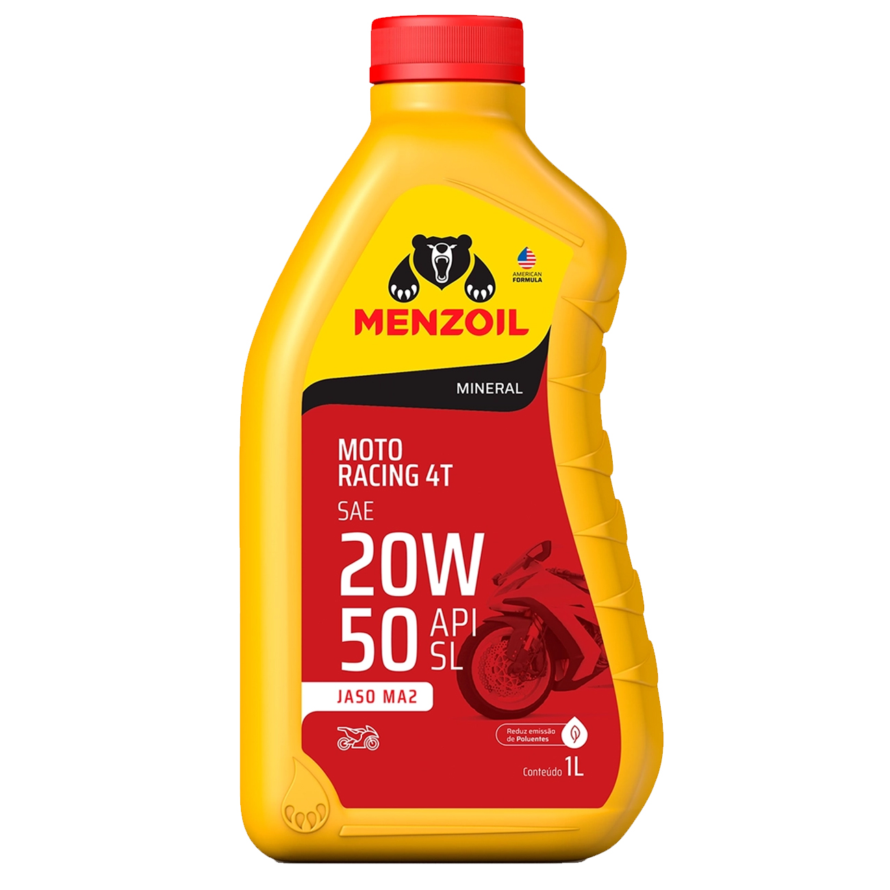 Imagem destaque de OLEO MENZOIL MOTO RACING 4T 20W50 SL JASO MA2 1 LITRO